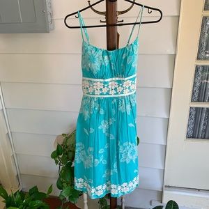 B Darlin - Turquoise Dress with Lace